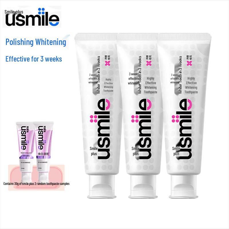 Usmile Professional Whitening Toothpaste with Osmanthus, 3x120g Set