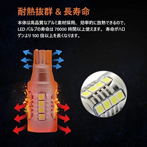 [Complies with new vehicle inspection standards] BLUESEATEC T16 LED backup lamp, super bright, 4000LM, 6500K, vehicle inspection compliant, built