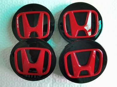 ABG1 4pcs 62mm Wheel Center Cap Logo Hub Cover Badge Emblem for Civic City Accord Odyssey Spirior CRV HR-V Jazz CBR HRV Set 4
