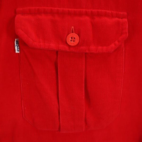 Levi's Old Vintage Long Sleeve Corduroy Shirt M Red Men's Used