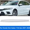 For Honda Civic Sedan 11th Gen -2025 2026 Steel Front Window Strip Windshield Molding Trim Sticker Accessories Car Styling