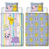 Reversible Bedding Set - POKEMON - Pikachu, Mew, Togepi, Jigglypuff & Ditto - Microfiber - 140 X 200 Cm + 1 Pillowcase 63 X 63 Cm