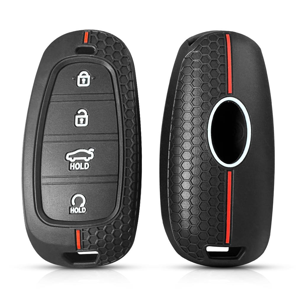 Copri Custodia in Silicone per Chiave Auto per Hyundai Santa Fe Tucson 2022 NEXO NX4 Atos Prime Solaris 2021 i30 Telecomando Smart Accessori Auto