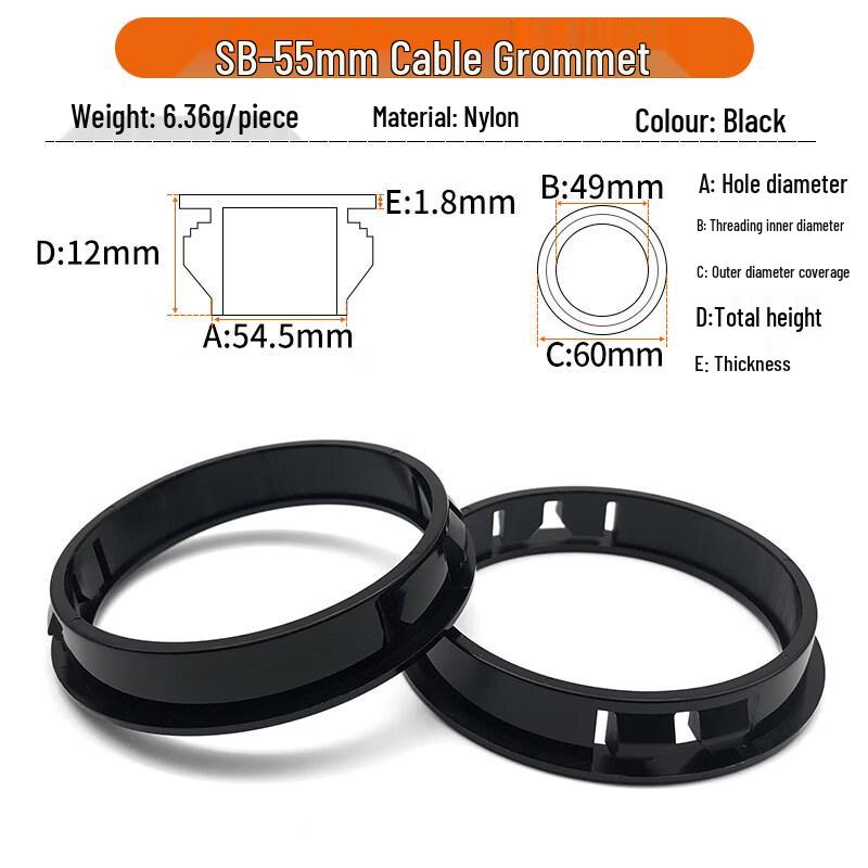 Jundingying SB-55 Nylon Wire Protection Grommet (100-Pack)