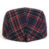 Vintage karierte Baskenmütze Street Fashion Trendige Hüte für Männer und Frauen Lässiger Hut Schiebermützen