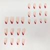 Elegant Neutral French Glitter Press-On Nails: Skin-Brighening Nail Art Tips