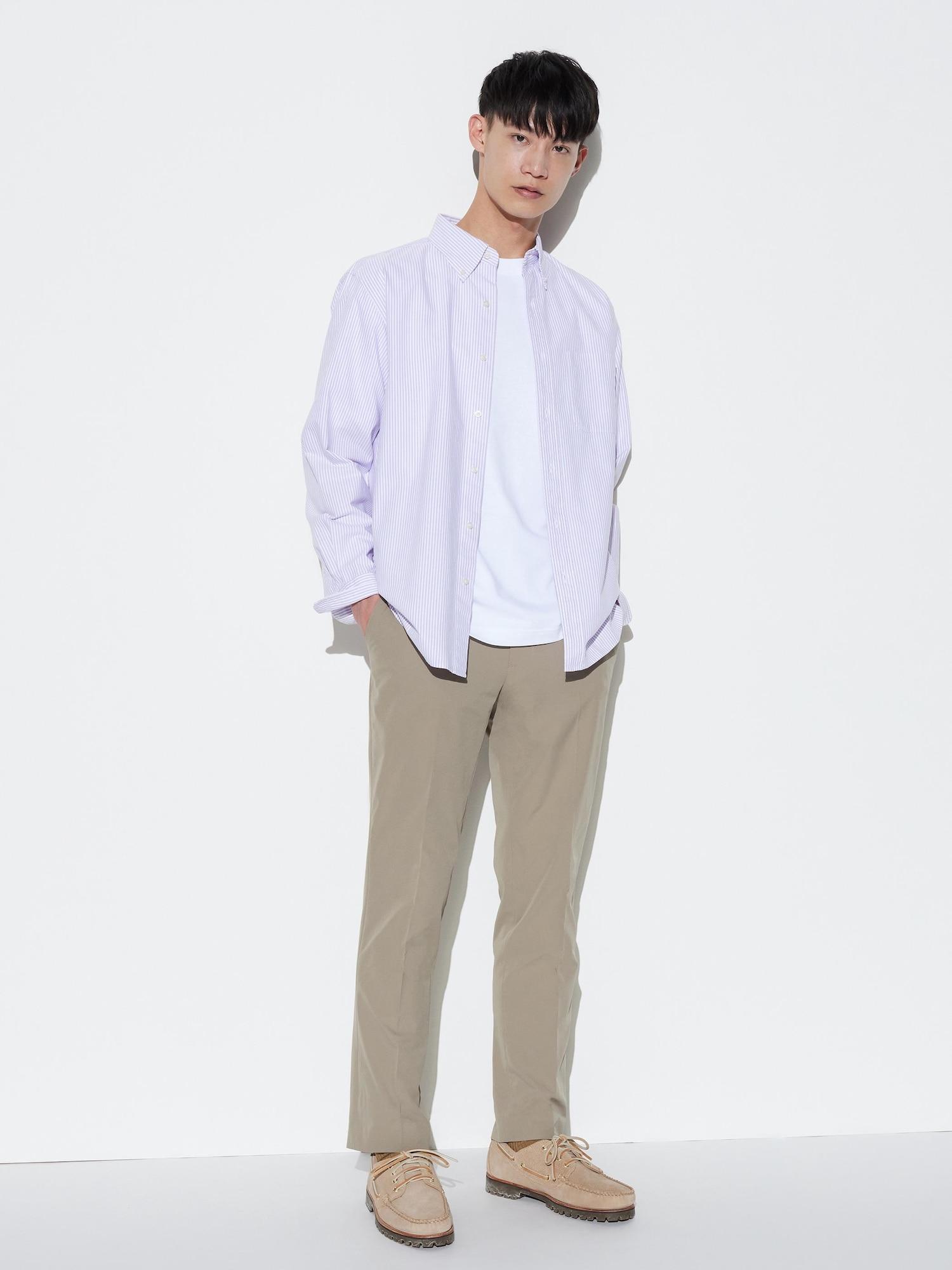

Uniqlo Japan Impressive Pants 2 Way Stretch Cotton Like Length 70 73 76 85cm Можна налаштувати 32 BEIGE/120