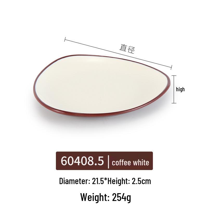 Melamine Rectangular Plate for BBQ & Side Dishes - Imitation Porcelain Tableware