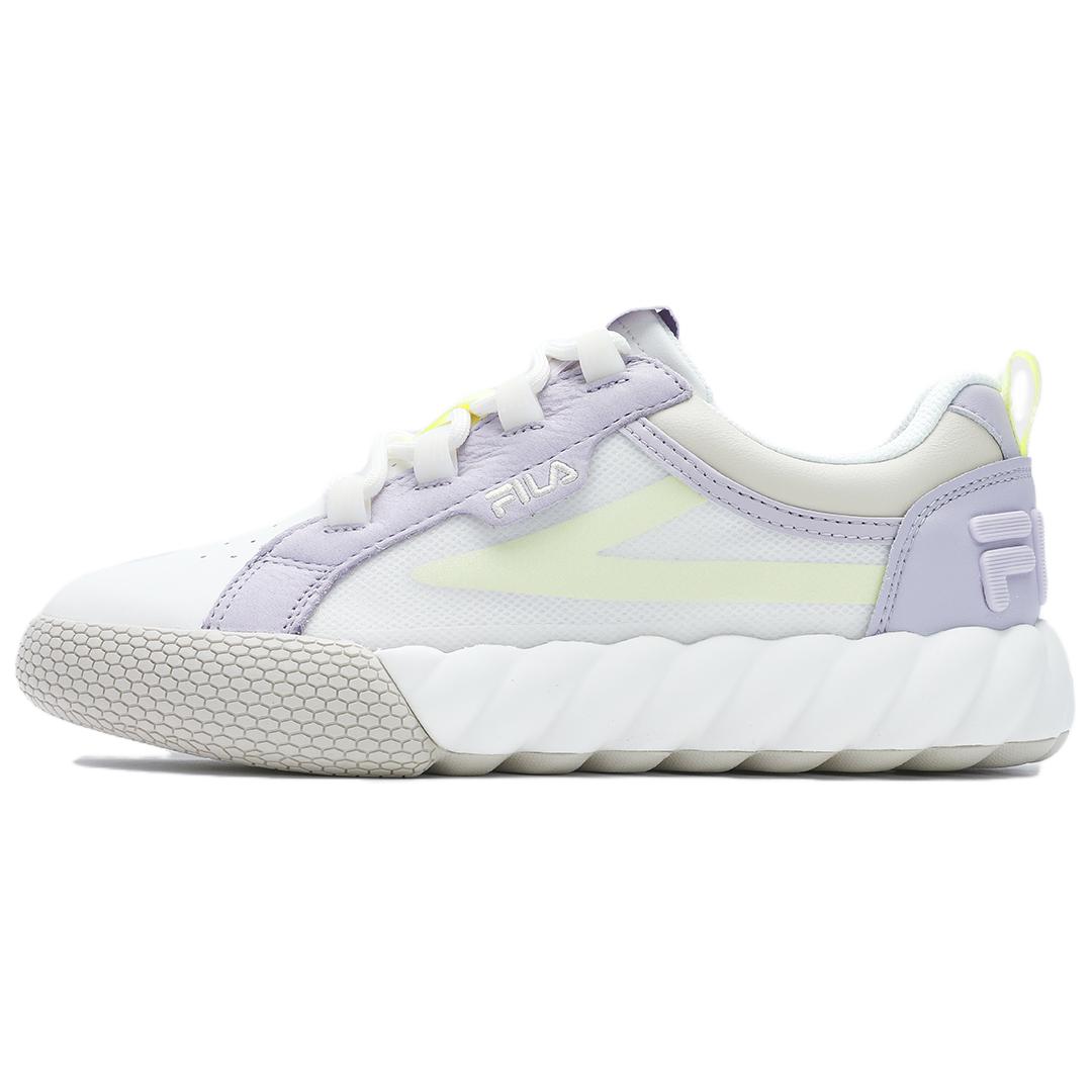 

New FILA CAMPO Cushioning Wear Resistant Low Top Skateboard Shoes Women s White Purple F12W423208FSL 38.5