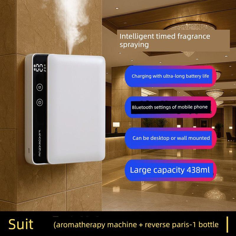 

Hotel Aroma Diffuser, Home Aroma Diffuser, Fragrance Machine, Lobby Scent Machine, Essential Oil Rechargeable Automatic Timed Fragrance Sprayer Set [Aromatherapy Machine + Anyway Paris-1 Bottle]