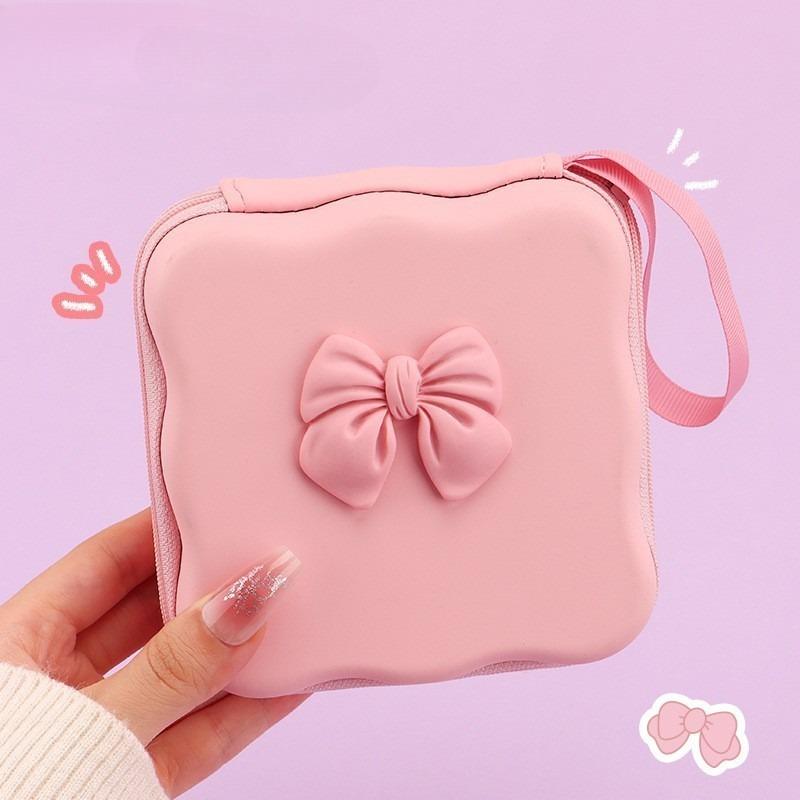 Cute Girls Earphone Digital Organizer Bag Travel Cable Storage Case| Earphone USB Drive Electronic Accessories Pouch Carry Case