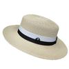 Designer M Standard Elegant Straw Hat Female French Hepburn Celebrity Seaside Vacation Beach Hat Female Summer