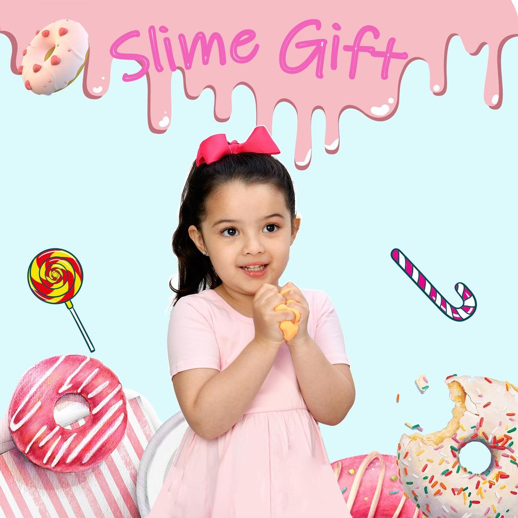 DIY Donut Slime Kit For Girls, Amazing Donut Slime Making Kit, Fun Gift, 10 Year Old Girl Birthday Gift And 8-10 Year Old Girl Toys 350ml