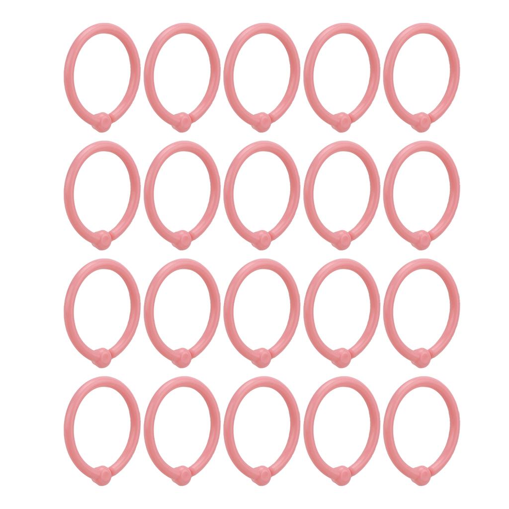 40 Pcs Rings Multifunction Multiple Colors Round Hole Loose Lf Paper Single Rings