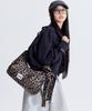 Macni Ribbon Crescent Cross Bag Leopard