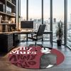 Olly Murs Printed Round Rug Carpet Chair Rug Area Rug Entryway Doormats,for Office Chair Living Room Bedroom Kitchen Room.