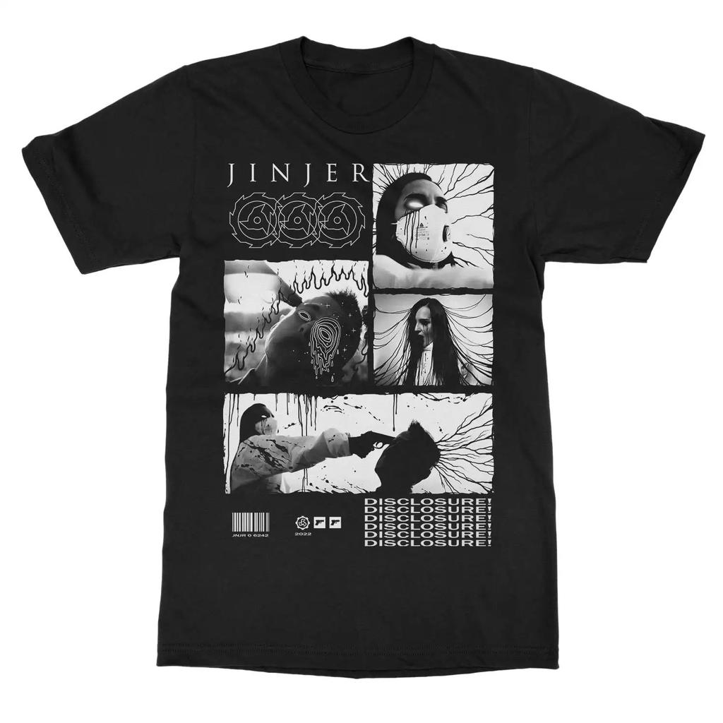 2026 Summer Fashion Trendy Tee Jinjer Wallflowers Ensign Band T-Shirt Cotton Graphic Tee Men Women Summer Streetwear Top