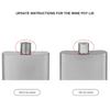 Metal Square Wine Flasks Whiskeys Pots 100ml Portable Leakproof Container for Outdoor Travel Campings Drinkware