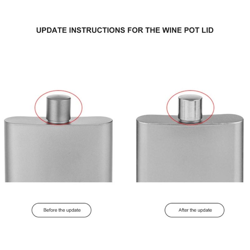 Metal Square Wine Flasks Whiskeys Pots 100ml Portable Leakproof Container for Outdoor Travel Campings Drinkware