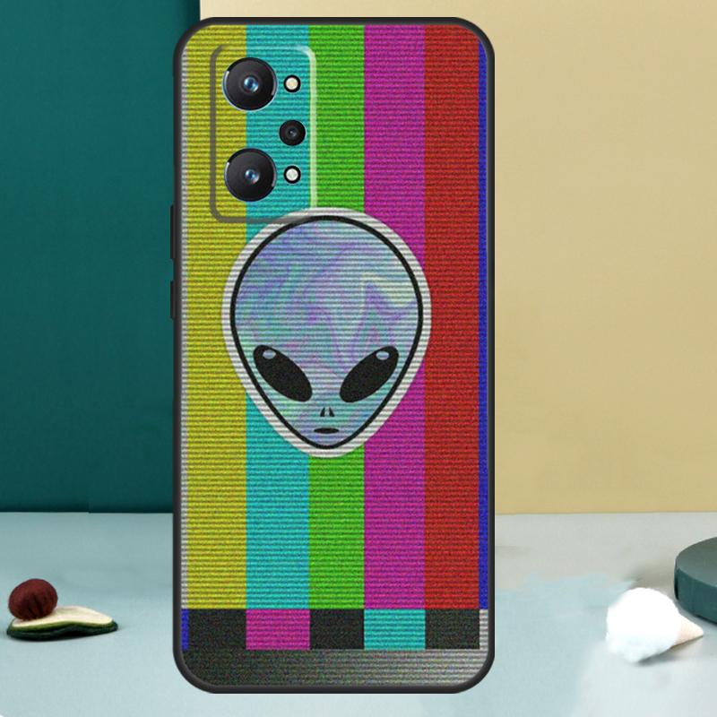Aesthetic Alien For Realme GT 6T 5 6 GT 7 Pro C67 C75 C61 C55 C53 C51 C21Y C25S 10 11 12 13 14 Pro Plus Case