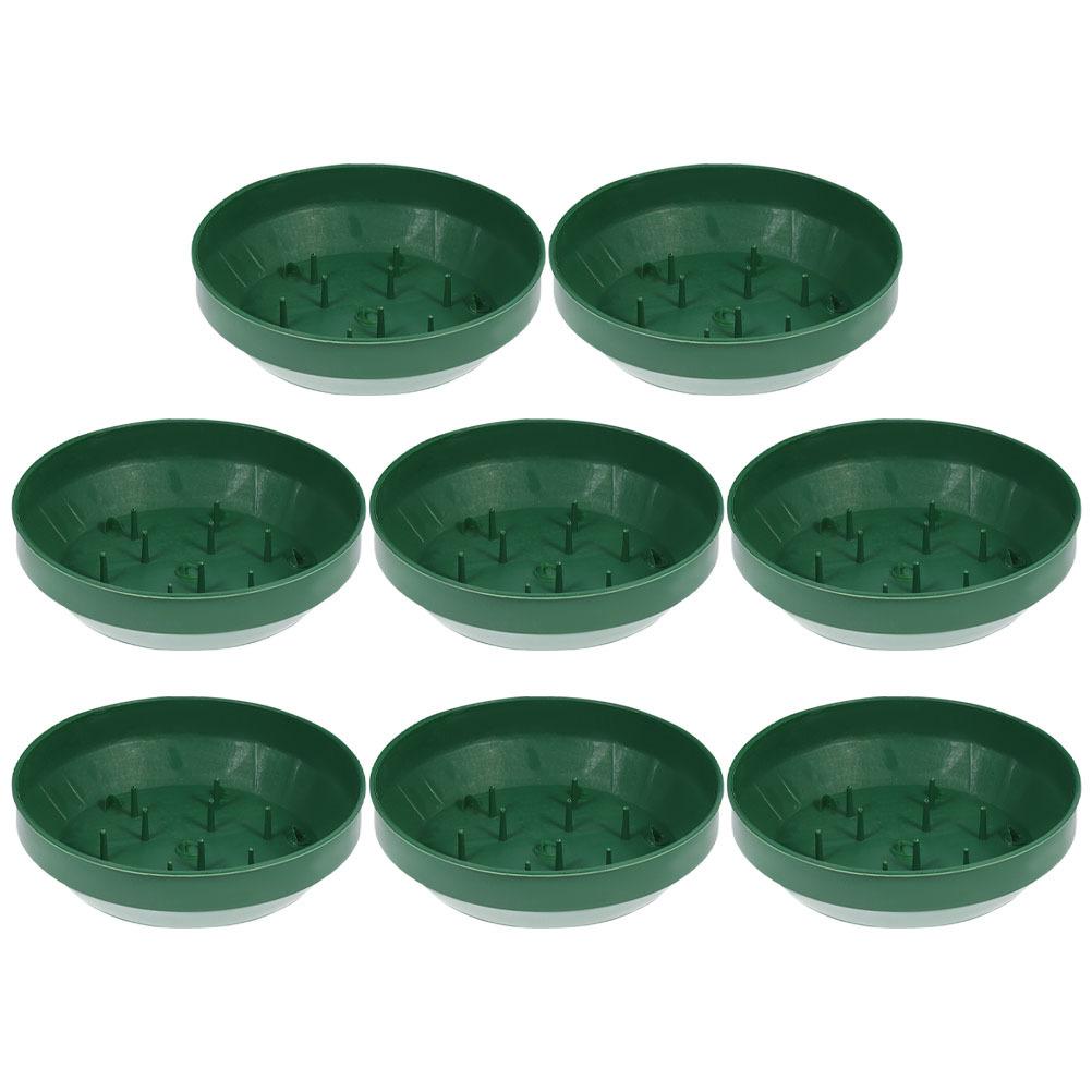 8Pcs Flower Arrangement Fixing Tray Plastic Flower Mud Holder for Foam Arrangements Sturdy Decorative Landscape Tool