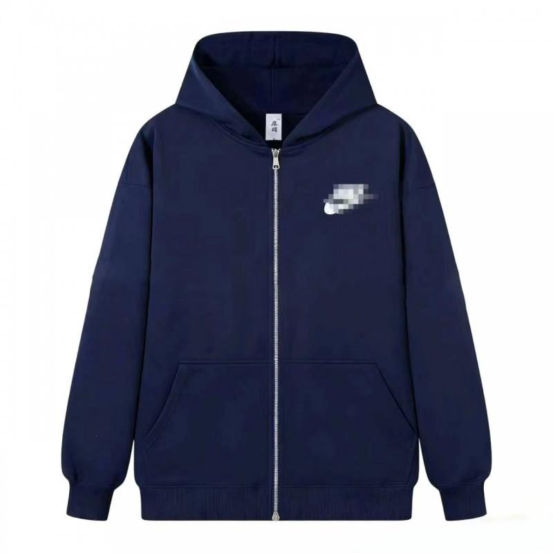 Embroidered Hooded Sweatshirt Loose Fit Couple Streetwear Teens