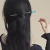 1pc Retro Design Sense Transparent Fish Tail Hairpin Hanfu Ancient Style Step Shaking Hairpin Simple Daily Hair Tie Headdress
