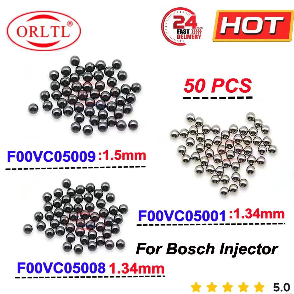 50PCS F00VC05001 1.34mm Diesel Injector Repair Kits Steel Ball F00VC05008 Ceramic Ball F00VC05009 1.5mm for Bosch Sprayer Nozzle