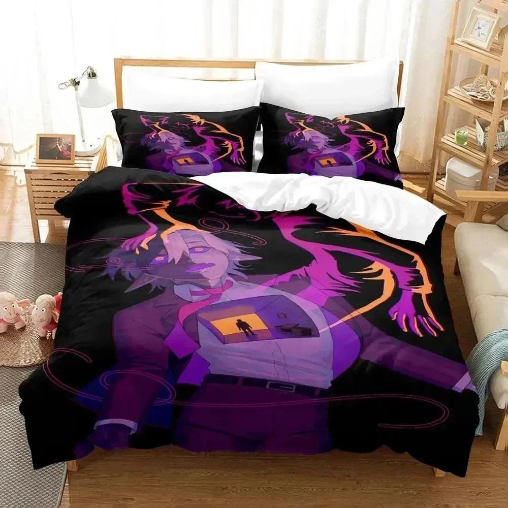 3D Print Anime Ranboo Printed Bed Set Duvet Cover Pillowcase Bedding Set Bed Linen Sheet Quilt Cover Full Queen King Size