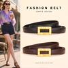 Women's Versatile Leather Waist Belt - High-End Fashionable Decorative Buckle