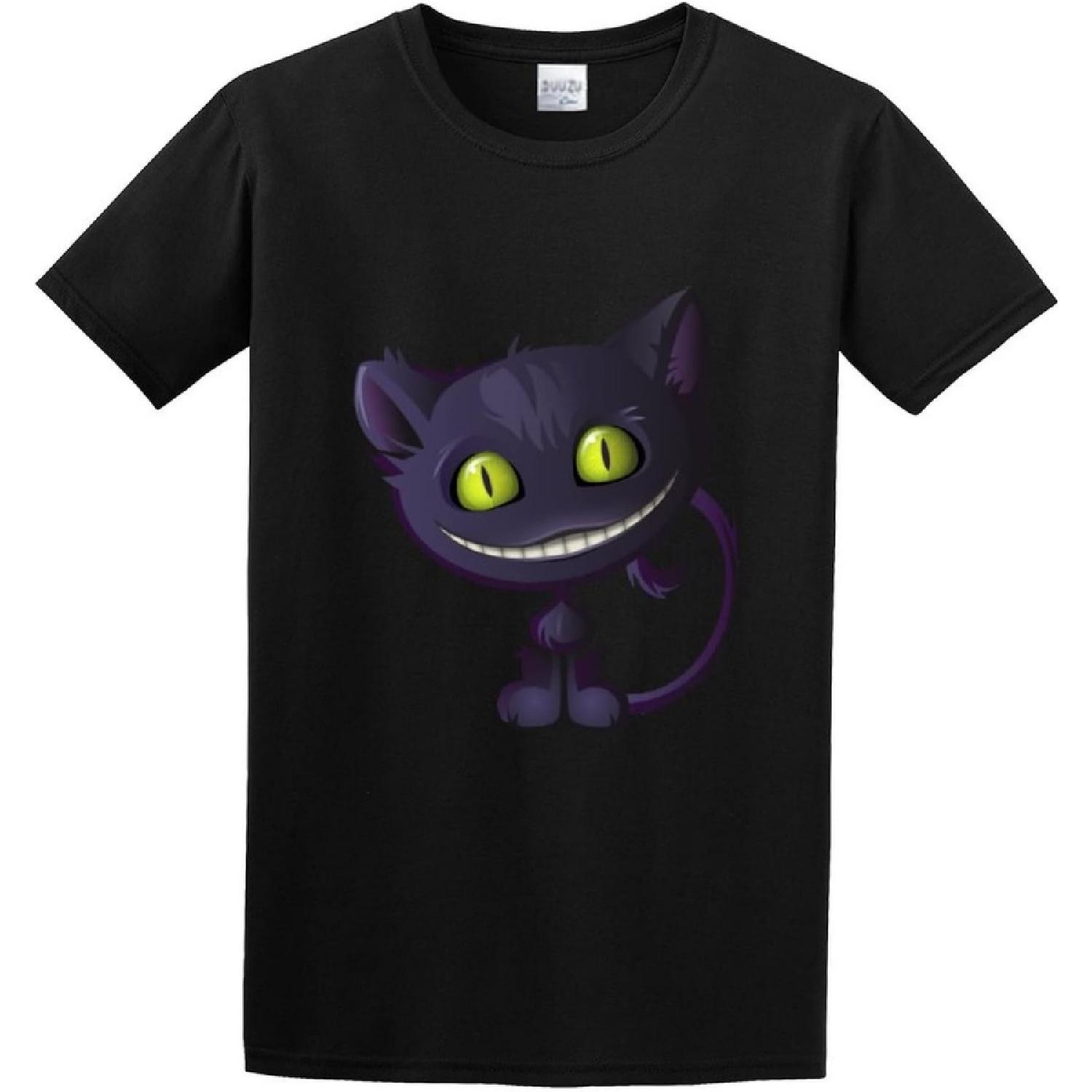 SPECIRL Man s T-Shirt Cute Halloween Cat Printed S-3XL Black XS S