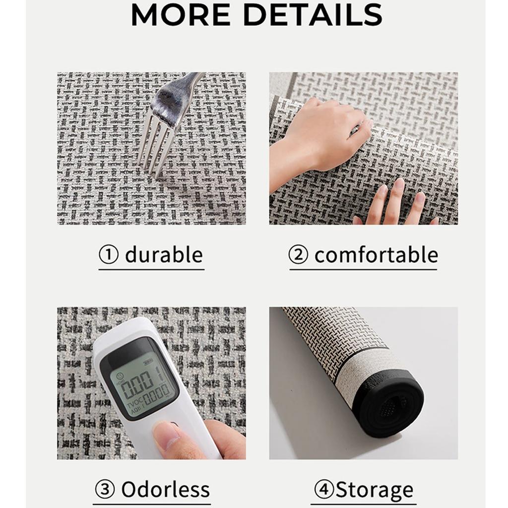 Kitchen Non-slip Mat Long Rugs Water-absorbent Oil-absorbent Dirt-resistant Foot Mats Indoor Balcony Door Mats Home Decoration