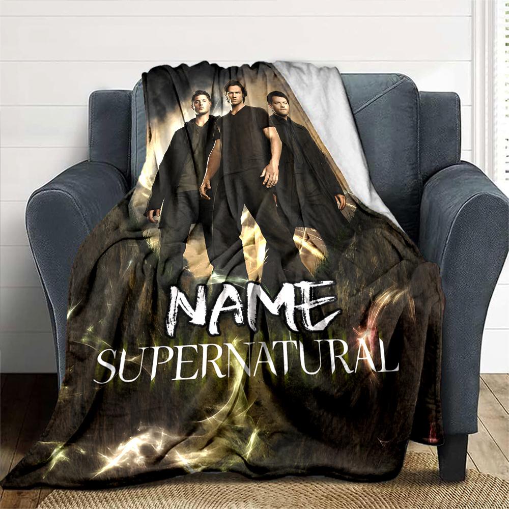 Supernatural Men Dark Clouds Mountain Four Seasons Blanket Customized With Your Name Lightweight And Warm Perfect Gift For Home Office Camping Sofa
