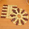 Heat Resistant Dining Table Mat Set Large Size Bamboo Material for Hot Pots And Bowls Home Use round ape Restaurant Supplies