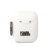 Etui do AirPods 1 Karl Lagerfeld Silicone Choupette Head Białe