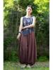 Women's Artistic Retro Loose Cotton Linen Pumpkin Patchwork Lantern Pants