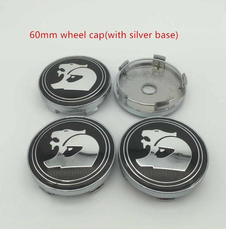 4pcs 56mm 60mm HSV Car emblem Wheel hub Center Cap Badge covers sticker Styling accessories