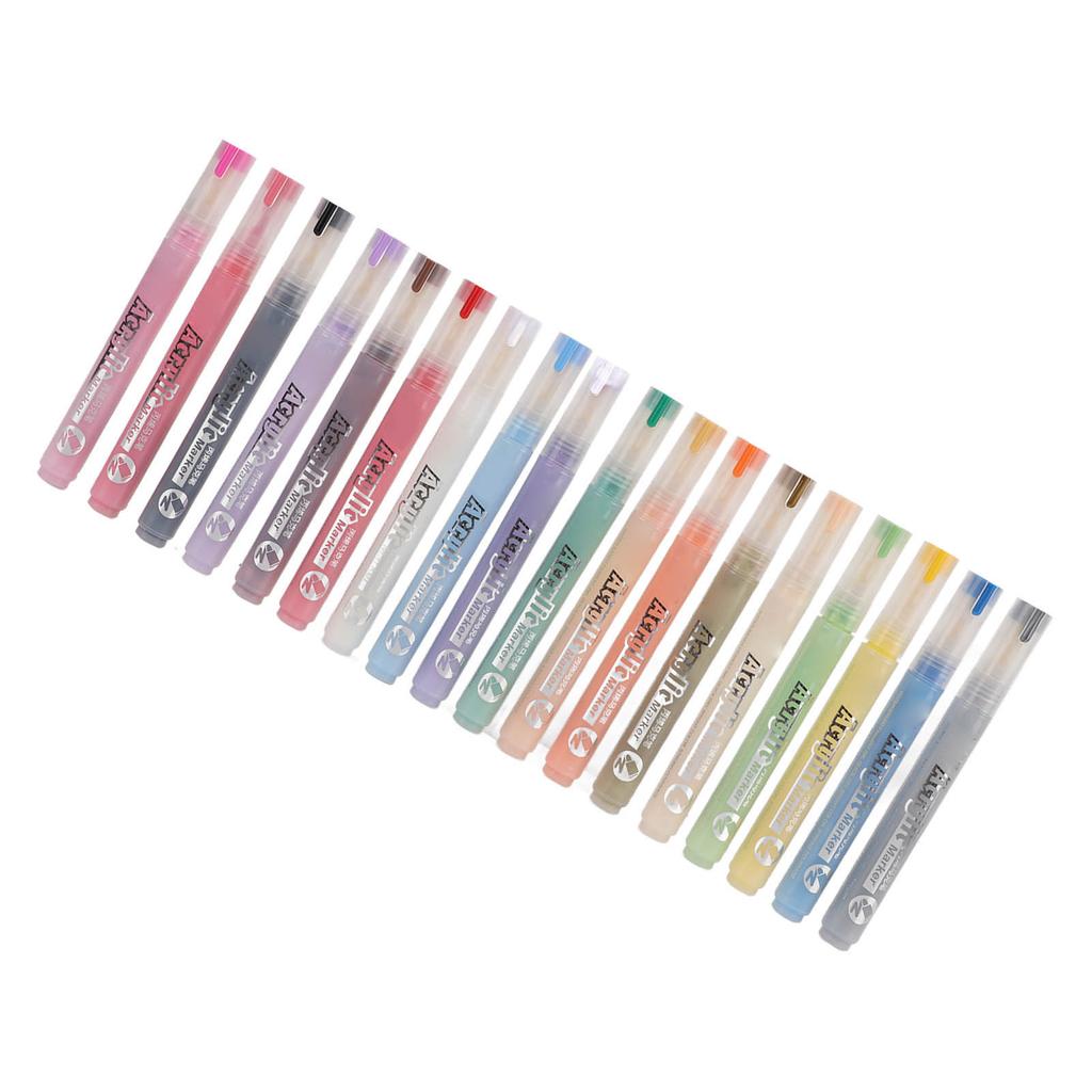 18 Pcs Acrylic Marker Bright Lasting Colorful Non Toxic No Odor DIY Doodle Water Color Pen