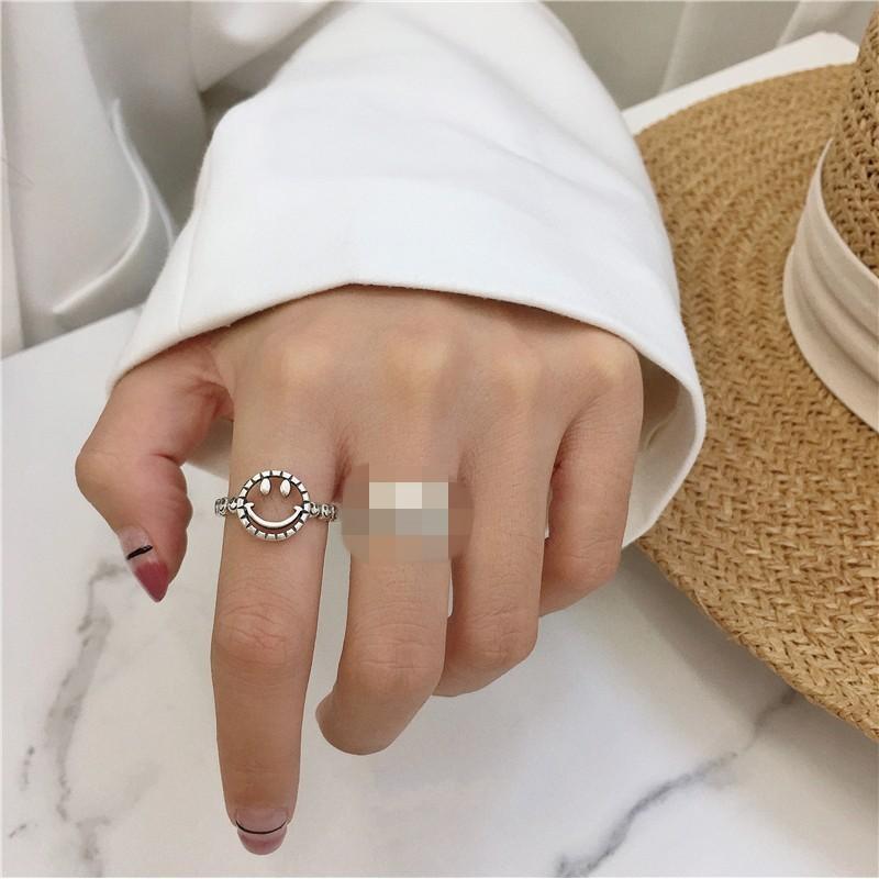 Silver Beautiful S925 Round Shape Ring For Women With Polished Open Adjustable Design Suitable Gifting For