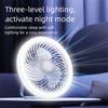 Adjustable Ceiling Fan with LED Lamp Remote Control Portable Air Cooler LED Lantern Fan  Table Top