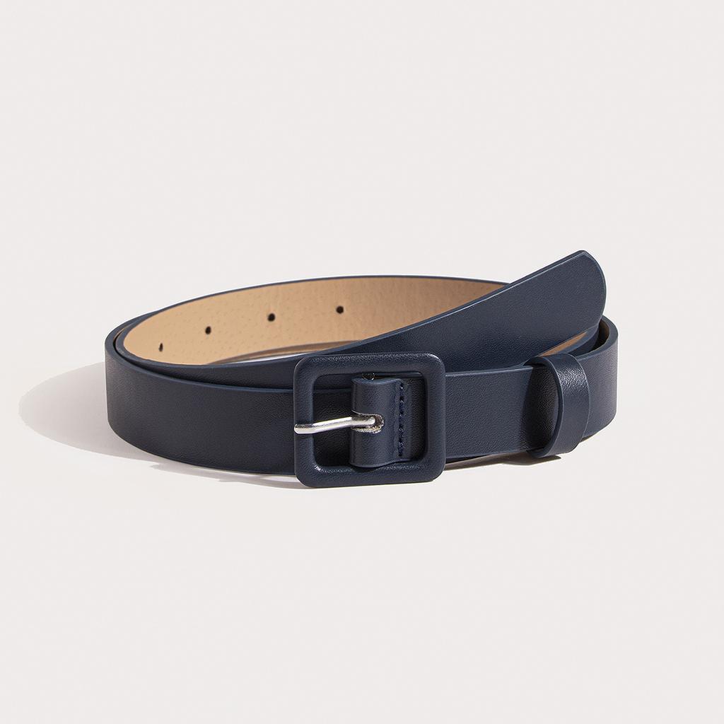 New Women's Simple and All-match Skirt Imitation Leather PU Clothing Belt Pin Clothing Clothing Square Clothing Belt