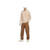 Nike Sportswear Premium Logo Embroidered Crew Neck Casual Long Sleeve T-Shirt Men Tops Light-Khaki FZ6563-200