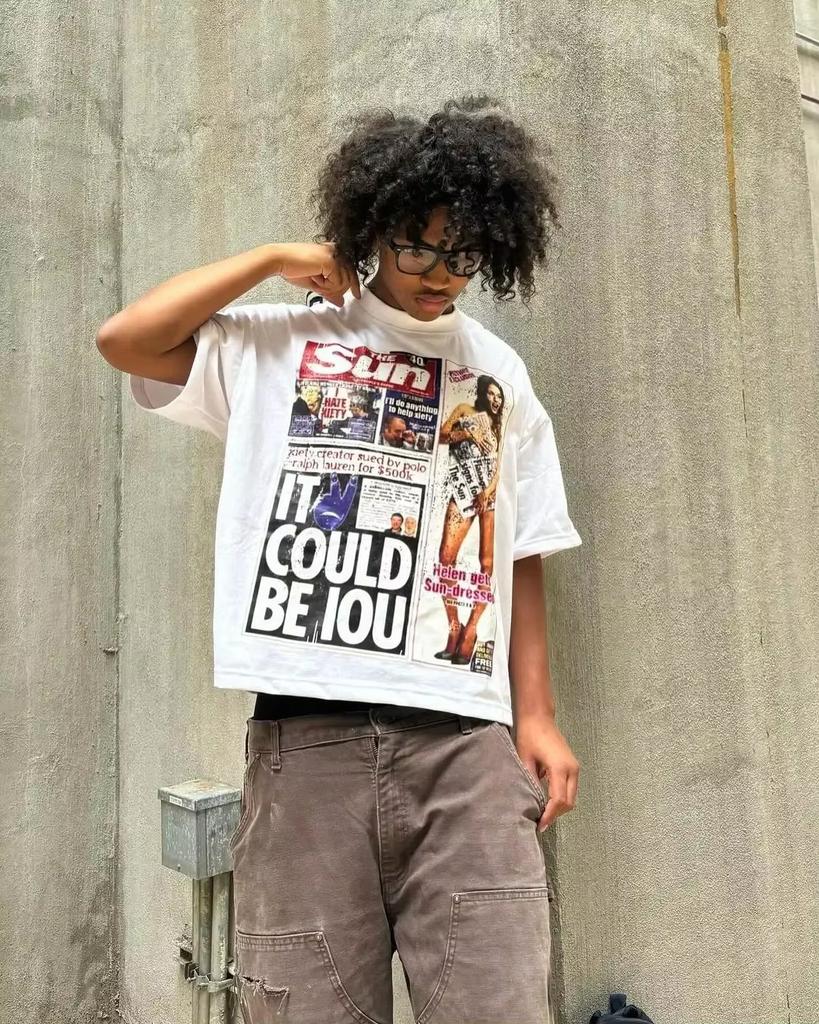 American Gothic Religion Graphic T Shirts Y2k Tops Oversized T Shirt Streetwear Couples Pro Choice Harajuku Vintage Men Clothing
