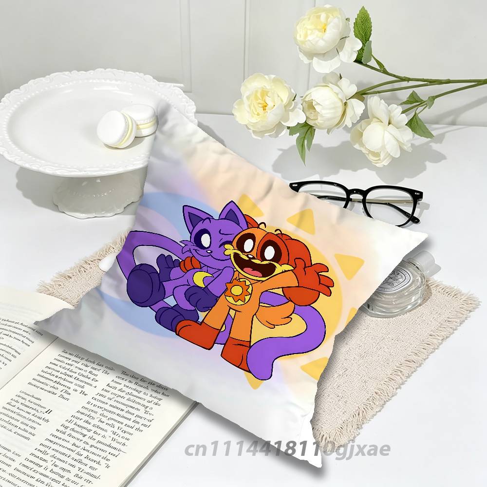 CCatnap and DDogday Pillow Case Living Room Sofa Cushion Cover Suitable For Home Bedroom Room Decoration