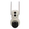 Solar Panel Camera 6MP Dual Lens WiFi Connection Waterproof HD Night Vision Wireless Security
