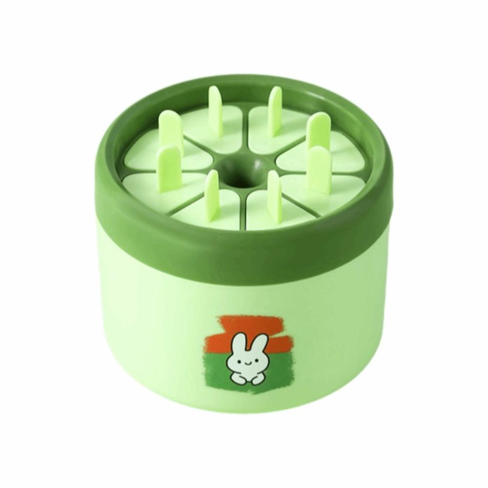 

Cartoon Pattern Ice Cream Molds 8 Grids Ice Candy Mold Ice Storage Boxes Homemade Ice Cream зелёный