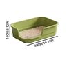 Semi Enclosed Cat Litter Box Anti Splashing Cat Toilet Sand Box with Litter Shovel Pet Bedpan Tray Pet Cleaning Supplies