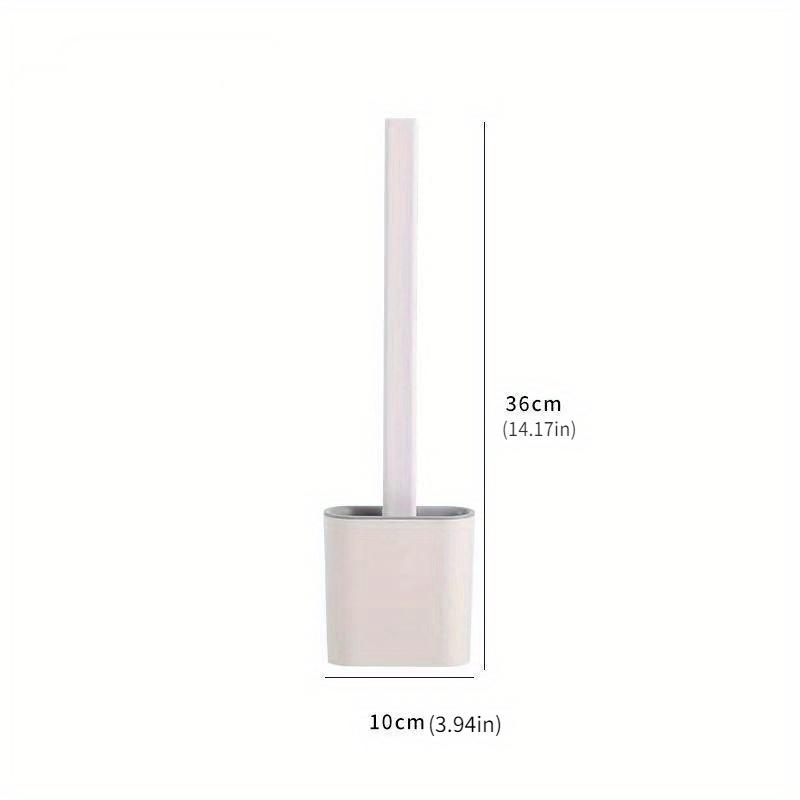 1 Set, Water-proof Base, Toilet Brush with Holder Set, Floor-to-ceiling or Wall-mounted Toilet Brush with Long Handle,