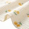 Soft Muslin Swaddle Cotton Kids Bath Towel Fashion Baby Blanket  Girls