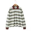 Zbzr New Fall Women's Clothing Fashion Wind Polo Collar Loose Casual Contrast Color Long Sleeves Stripes T-shirt-